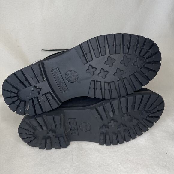 Timberland Women's Size 8 Black Nubuck Leather Boots , EUC! - Picture 6 of 6